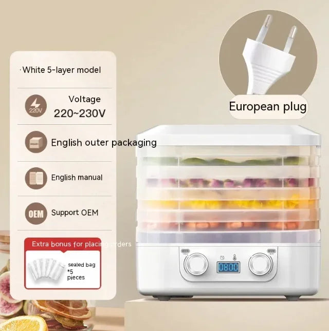 Household Food Dehydrator | Preserve Fruits, Vegetables & Snacks Effortlessly