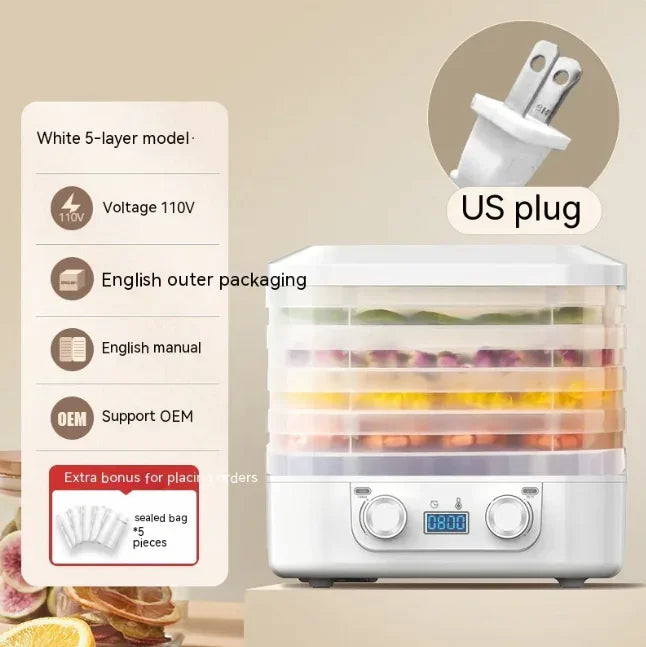 Household Food Dehydrator | Preserve Fruits, Vegetables & Snacks Effortlessly