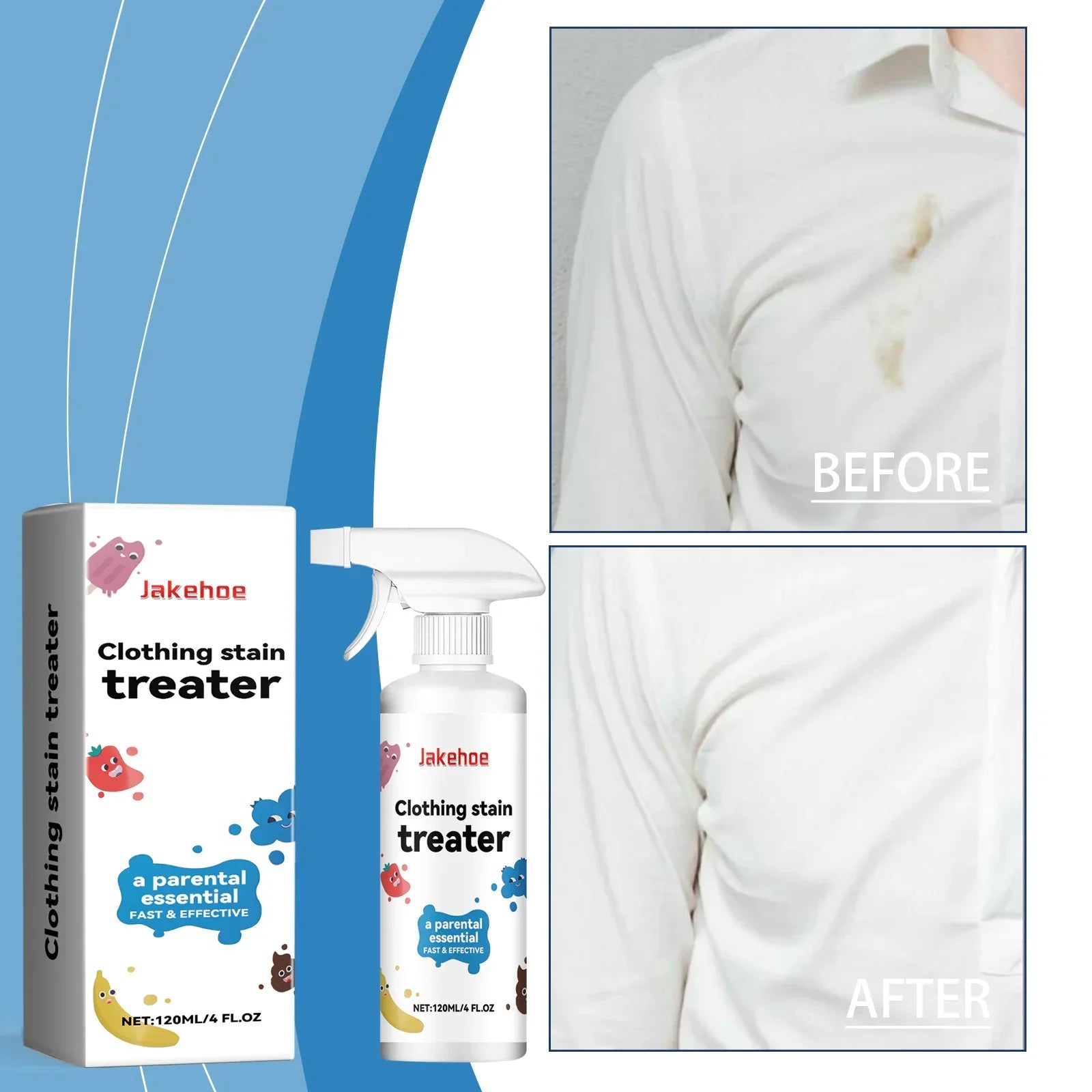 Portable Stain Remover Spray | Removes Tough Stains Instantly